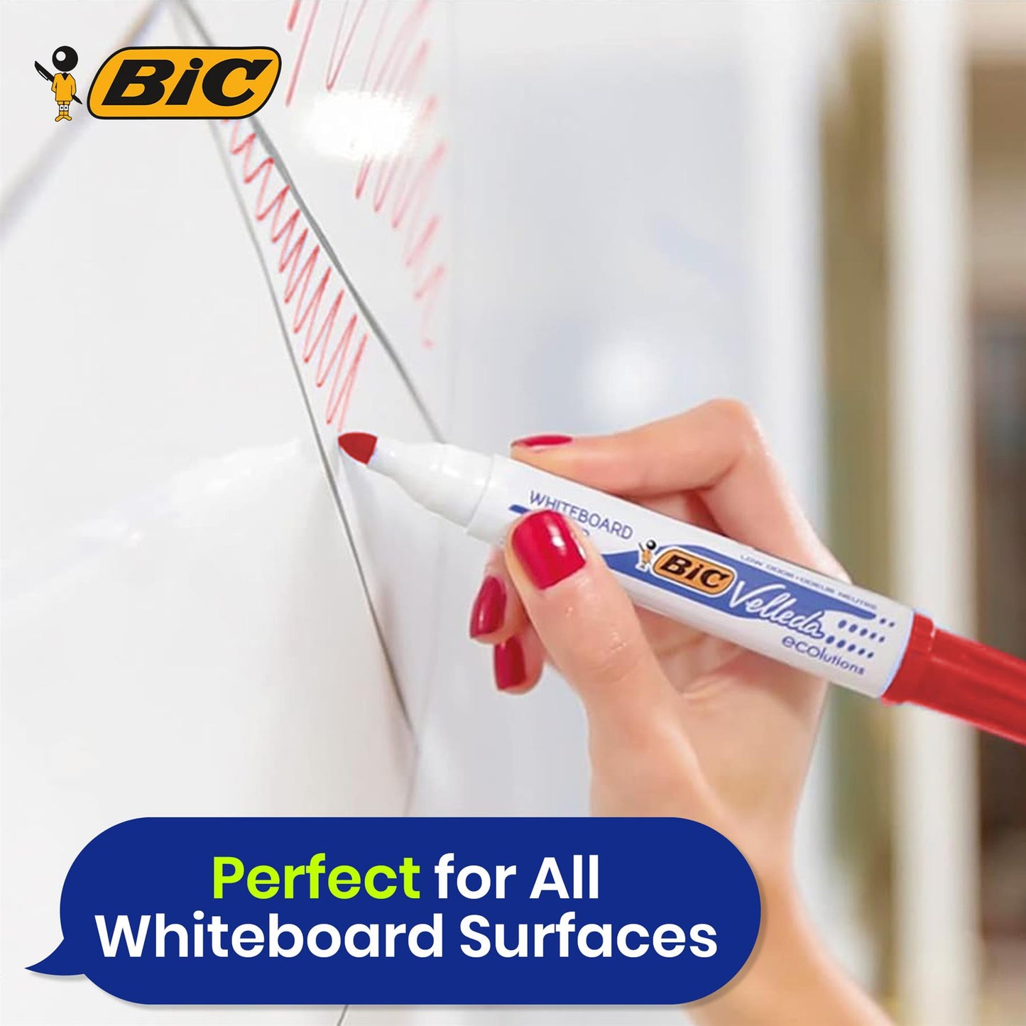 Bic Whiteboard Marker Pen, Pack of 4 +  BIC Matic Combos Mechanical Pencils 0.7 mm Pack of 10