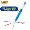 BIC 4 Colour Ballpoint Pens, 2 Pack & 3x BIC 4 Colour Retractable Pens & Pukka Jotta Pad A5