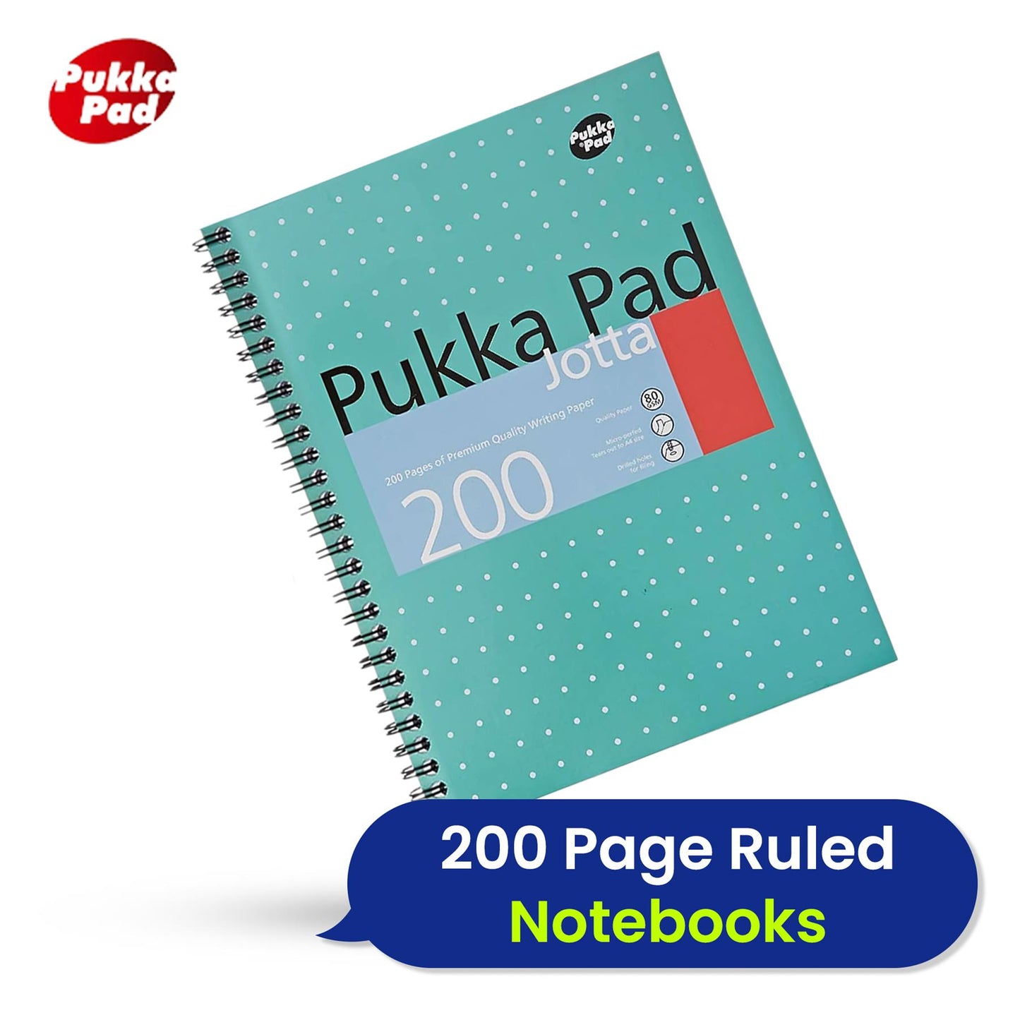 Pukka A5 Notebooks Pack of 6 with BIC Cristal Pens 2 Pack for School