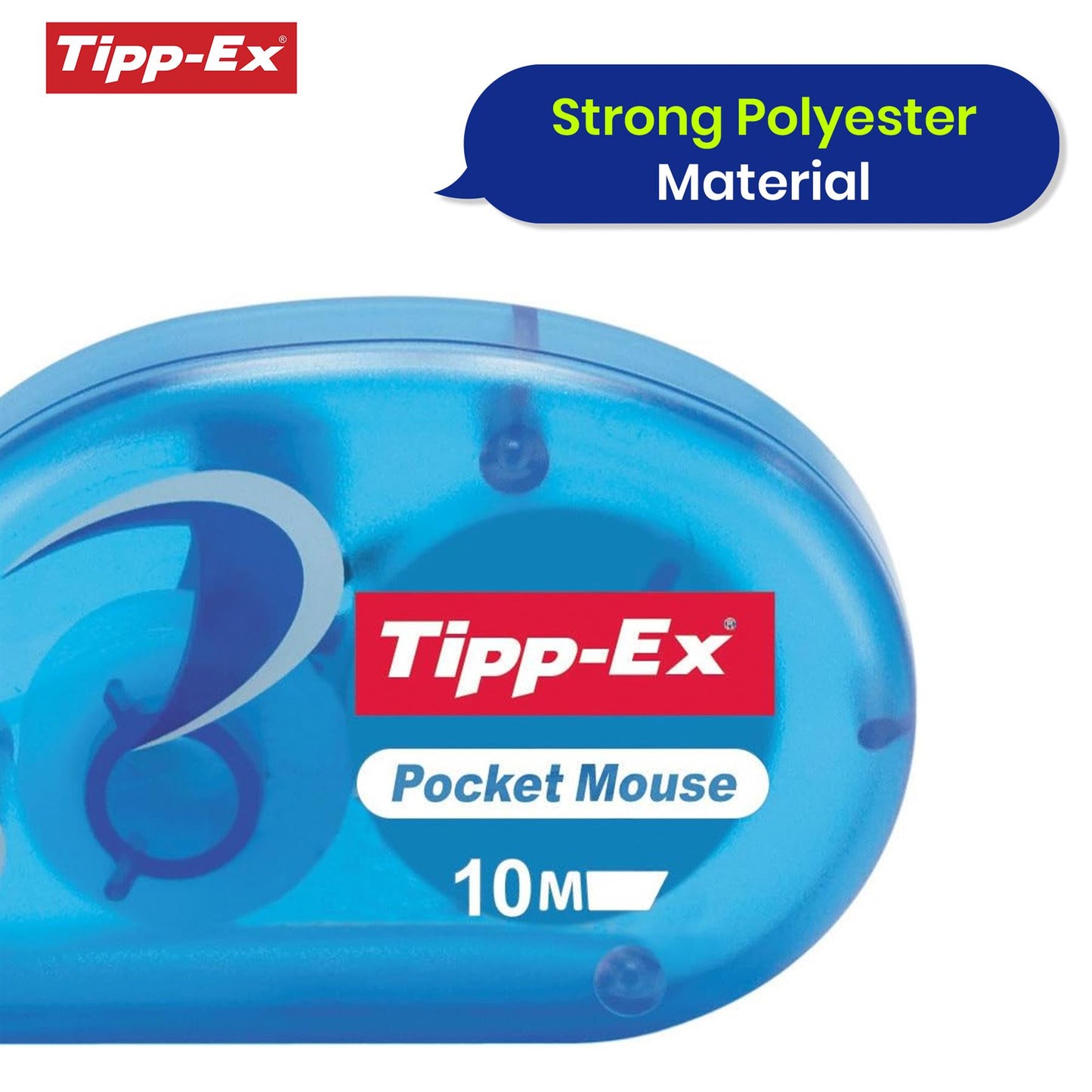 BIC Tipp-Ex Pocket Mouse Pack of 10 & 5x TIPP-EX Rapid Foam Correction Fluid White