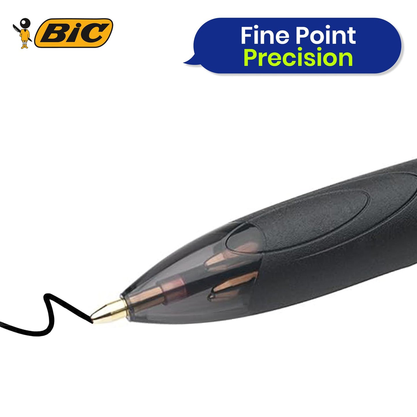 Bic 4-Colours Grip Pro Ballpoint - Single Pen