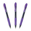 3x Pilot G2 Violet Gel Pen & 3x BIC Grip 4 Colour Retractable Pens Perfect Pack for Students & Pros