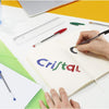 BIC Cristal Original Ballpoint Pens, Fine 1.0mm, 10 Assorted Colours, Comfortable Grip for School and Office