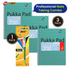 Pukka Pad 3x A4 Jotta Notebook & BIC 4 Colours Fluo Ballpoint Pen Ideal for School and Office Use