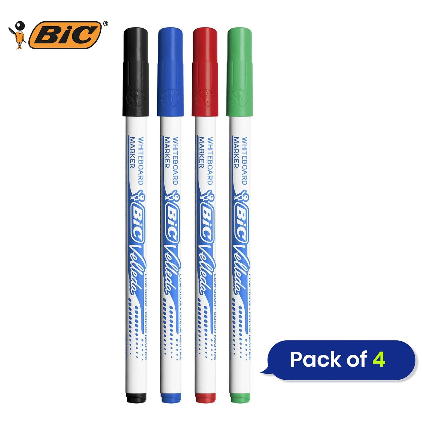 Pukka Pad, A4 Metallic Jotta Book 3 Pack + BIC Velleda 1721 Whiteboard Markers - Assorted Colours, Pack of 4 + PILOT Pen 2605 G2 07 Gel Ink Pen Blue (Pack of 6)