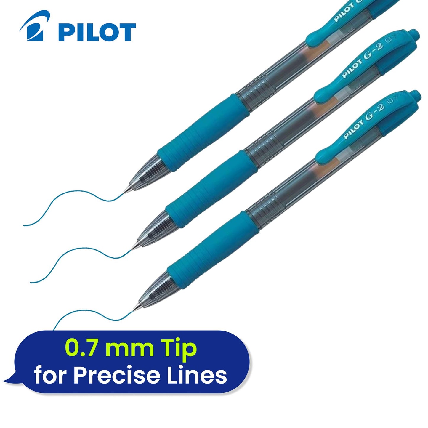 10x BIC Matic Mechanical Pencils & 3x Pilot G2 07 Light Blue Gel Ink Pens for Professional Use