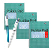 Pukka Pad, A4 Metallic Jotta Book 3 Pack � 21 x 30cm + BIC - Bic 4 Color Metallic Pen 2Pk