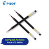 Pilot G-207 Retractable Gel Rollerball Medium Value Pack Black (Pack of 3) + Pilot G2-07 Refill - Medium - Black - Pack of 3