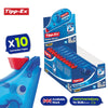 10x BIC Cristal Original Ballpoint Pens & 10x Tipp-Ex CorrectionTape Ideal for School & Office Essentials