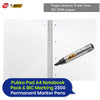 Pukka Pad, A4 Metallic Jotta Book 3 Pack + BIC Marking 2300 ECOlutions - Pack of 12