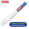 BIC Cristal 10 Pack Ballpoint Pens & 1Pcs Tipp-Ex Shake'n Squeeze Quick-Drying Correction Pen