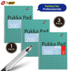 Pukka Pad 3x A4 Jotta Notebook & BIC 4 Colours Ballpoint Pen 3 + 1 HB Pencil Ideal for School and Office Use