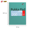 Pukka Pad 3x A4 Jotta Notebook & 3x BIC 4 Colour Tie Dye Ballpoint Pens1.0mm Medium Tip Ideal for School and Office Use