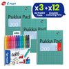 Pukka Pad 3x A4 Jotta Notebook & 12x Pilot Frixion Fibre Tip Colouring Pen Ideal for School and Office Use