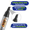 BIC Tipp-Ex Correction Fluid 3 Pack White & BIC Marking 2300 Permanent Marker 3 Pack Black