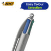 Bic 4-Colours Grip Pro Ballpoint - Single Pen