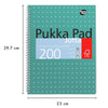 Pukka Pad 3x A4 Jotta Notebook 200 Pages & 10x BIC Cristal Original Ballpoint