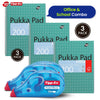 Pukka Pad 3x A4 Jotta Notebook & 3x Tipp-Ex Pocket Mouse Correction Tape Ideal for School and Office Use