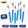 BIC 4 Colour Ballpoint Pens, 2 Pack & 3x BIC 4 Colour Retractable Pens & Pukka Jotta Pad A5