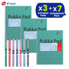 Pukka Pad 3x A4 Jotta Notebook & 7x Pilot BX V5 High Tech Rollerball Pen Ideal for School and Office Use