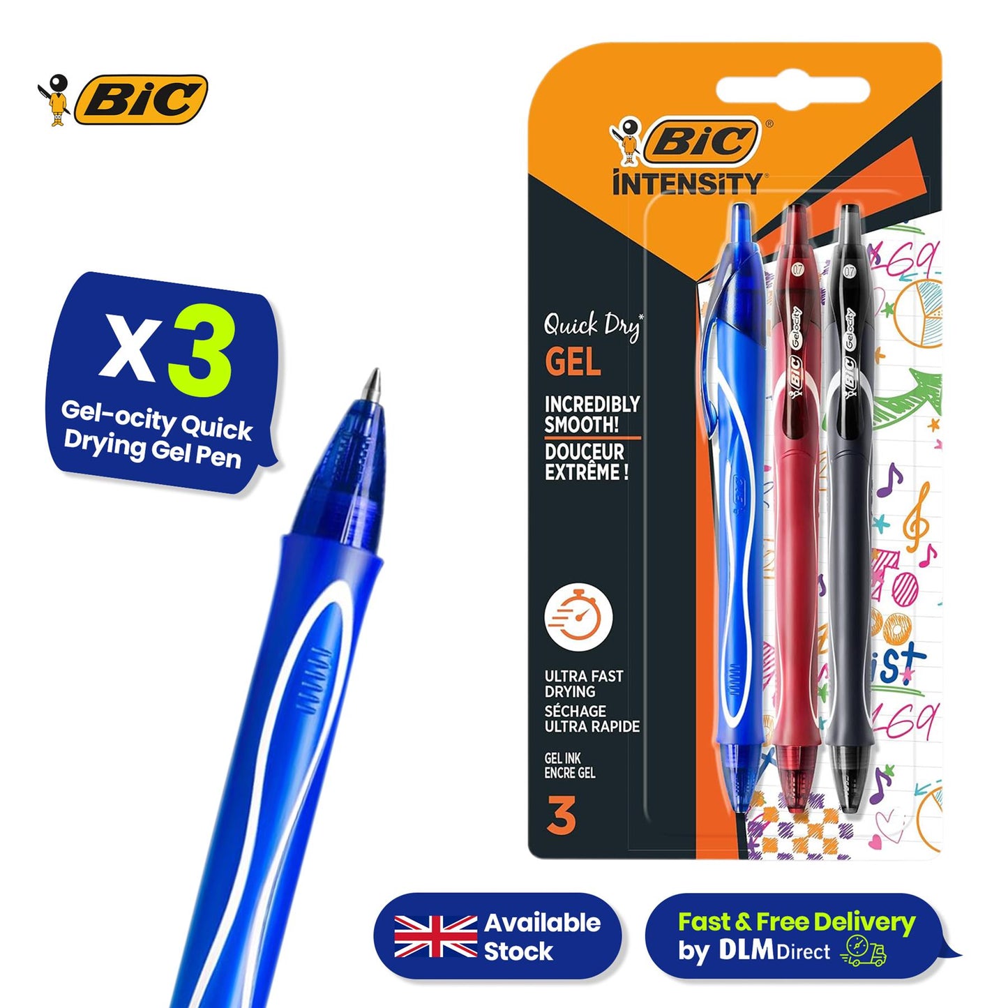 6x Pukka Pads Notebook Wirebound Jotta 80gsm Ruled 200 Pages, 3x BIC Gel Pens & 4x Highlighters Perfect for School & Work