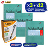 3x Pukka Pad A4 Notebooks & 12x BIC Marking 2000 ECOlutions Markers for Office Use