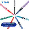 Pilot Frixion Clicker Erasable Pens 0.7mm 3 Pack, 7 Colours  BX V5 High Tech Rollerball Pen & 4 Pack Paper Mate Flair Pens