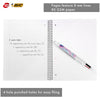 Pukka Pad 3x A4 Jotta Notebook & 3x BIC 4 Colour Tie Dye Ballpoint Pens1.0mm Medium Tip Ideal for School and Office Use