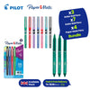 Pilot Frixion Clicker Erasable Pens 0.7mm 3 Pack, 7 Colours  BX V5 High Tech Rollerball Pen & 4 Pack Paper Mate Flair Pens