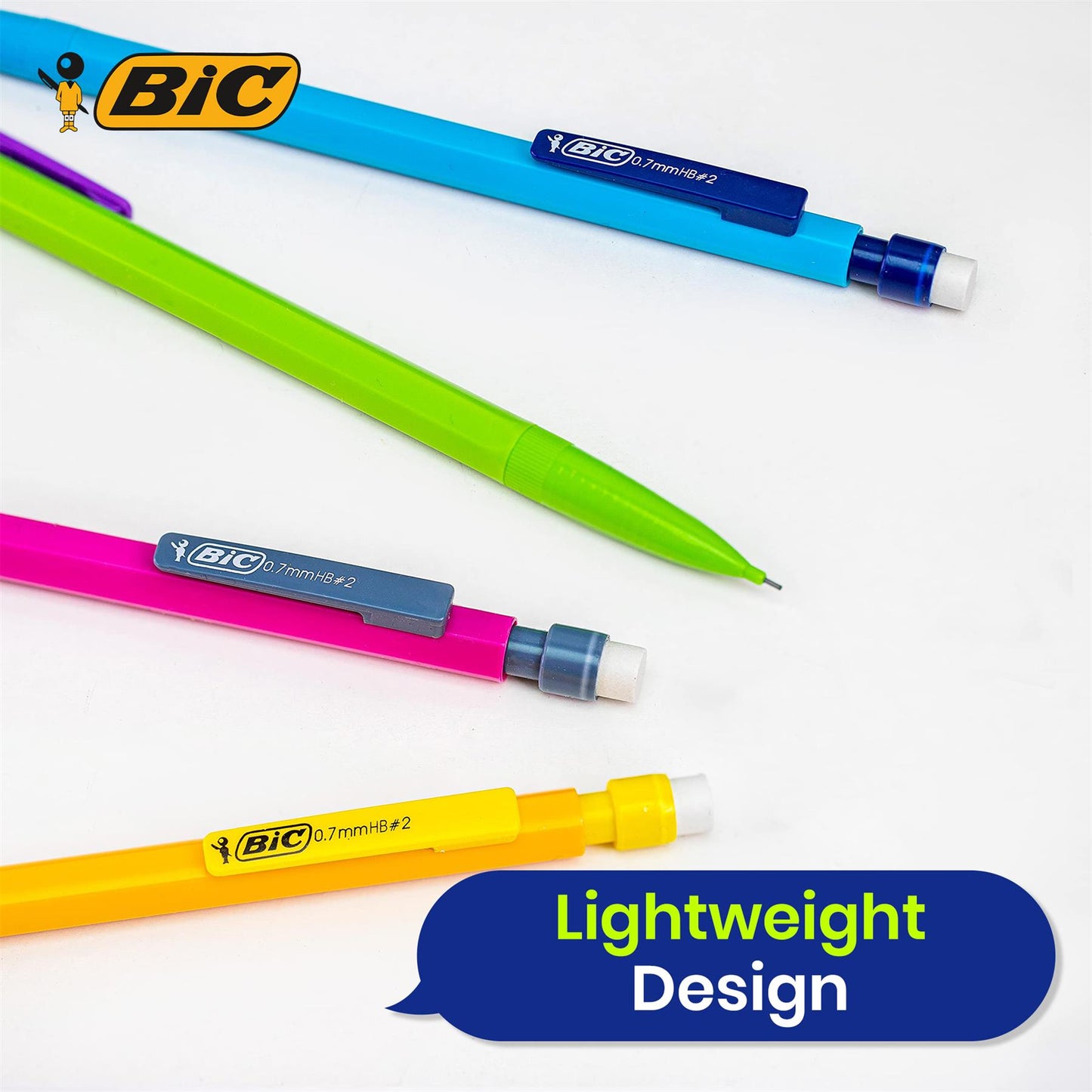 BIC Matic Combo Mechanical Pencils (Value Pack of 8, Plus 2 Free)