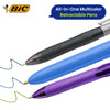 BIC 3x Grip 4 Colours Pens Multicoloured Pens with Rubber Grip for Writing