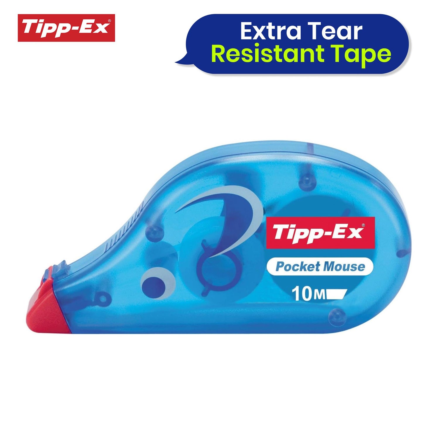 BIC Tipp-Ex Pocket Mouse Pack of 10 & 5x TIPP-EX Rapid Foam Correction Fluid White