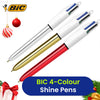 Bic 4 Colour Shine - Christmas Blister 1 Gold, 1 Silver, and 1 Red Pen