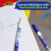 BIC Dual Tip Ink Eraser Rubber with Precision Ink Removal for Home & Office