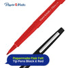 Papermate Flair Felt-Tip Pen Bundle Black and Red Packs of 4 Each