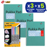 Pukka Pad 3x A4 Jotta Notebook & 5x BIC Marking Pastel Permanent Markers Ideal for School and Office Use