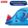 Bic Cristal Pack of 10 Assorted + Tipp-Ex Pocket Mouse Correction Tape Roller 4.2mm x 10m- Pack of 2