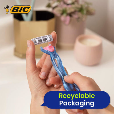 BIC Click 3 Soleil Sensitive Women's Razor Refills - 1 Box of 4 Blades