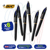 BIC 4 Colours Pro Retractable Ballpoint Pens, Multicolor, Box of 6 + Pukka Pad Jotta A5 Notebook JM021 - Pack of 12 + Bic Cristal Original Ballpoint Pens,