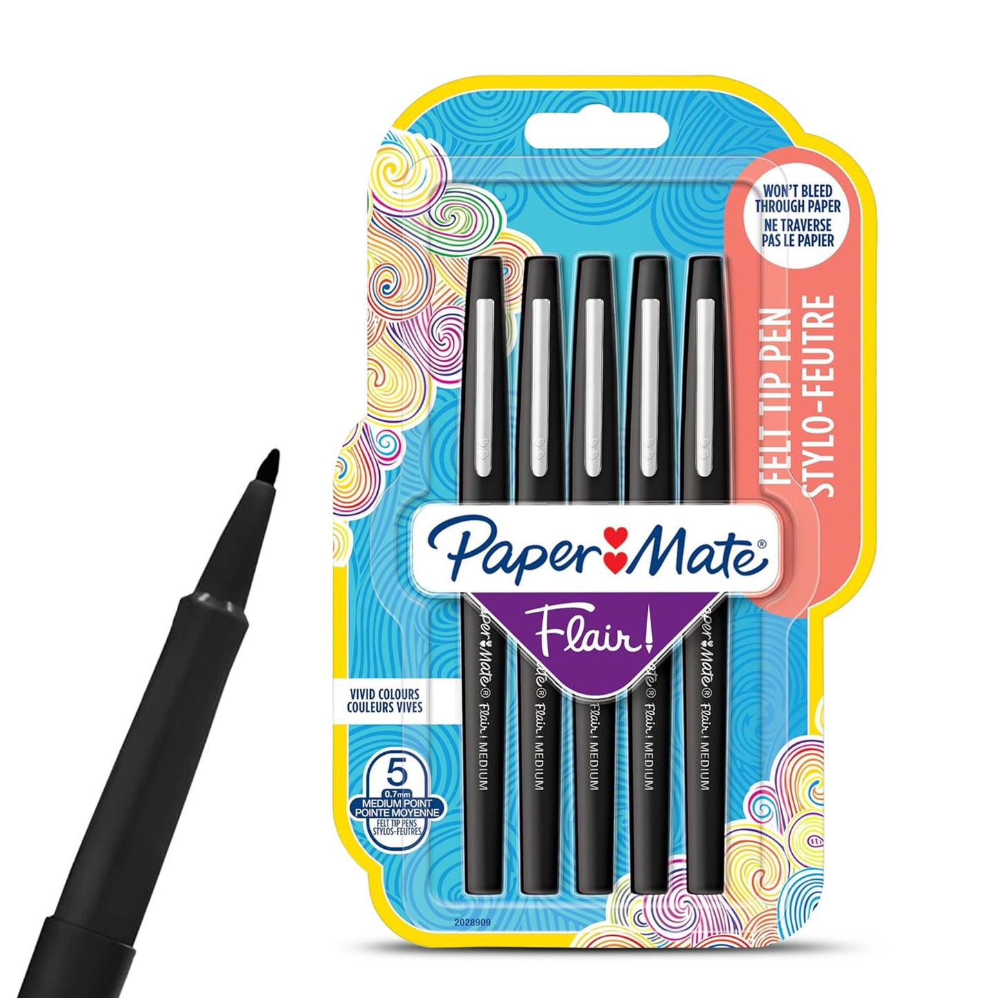 5Pack Paper Mate Flair Felt Tip Pens, 4Pack BIC Whiteboard Markers & Sharpie Permanent Pens 18Pack for All Your Writing Needs