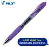 3x Pilot G2 Violet Gel Pen & 3x BIC Grip 4 Colour Retractable Pens Perfect Pack for Students & Pros