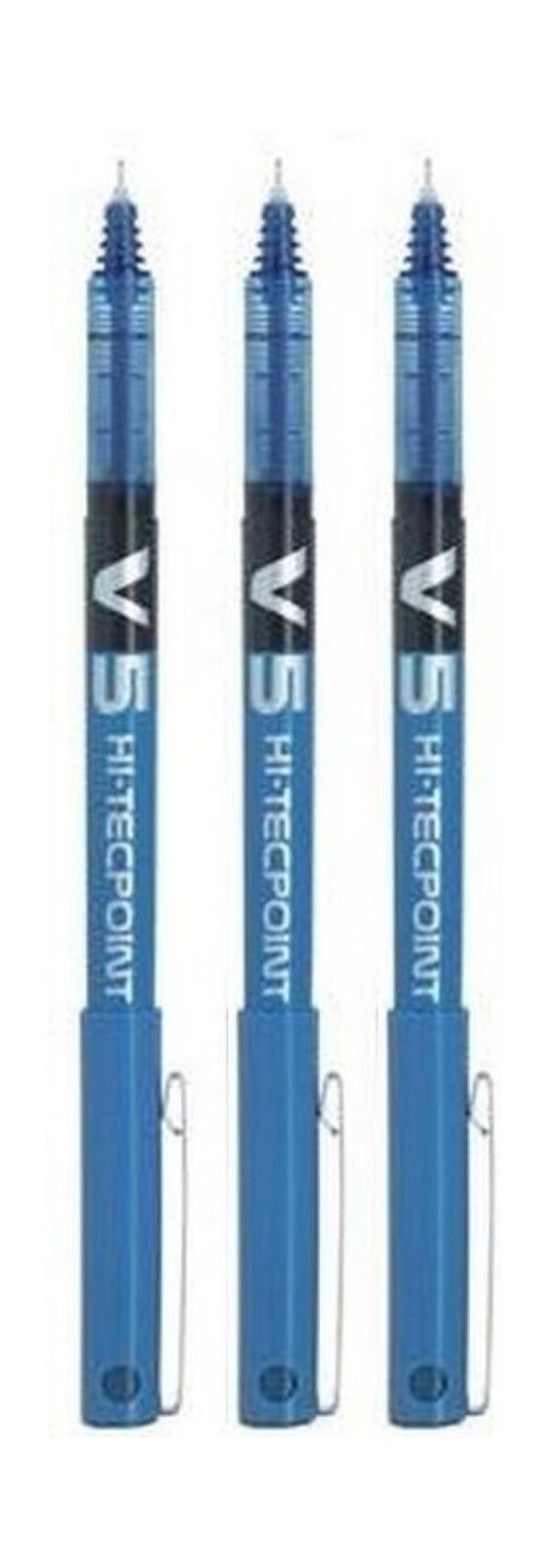 Pilot V5 Liquid Ink Rollerball Fine Value Pack Blue Single Pen - 1 to 36 Packs