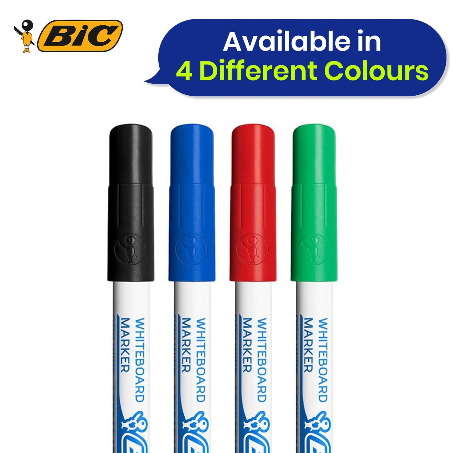 BIC Kids Coloring Pens 24 Pack, Pastel Pukka A4 Notebooks 3 Pack & BIC Whiteboard Markers 4 Pack