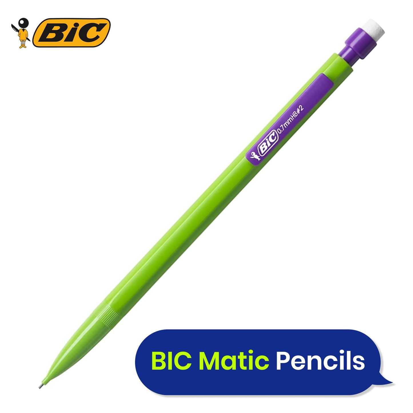 10x BIC Matic Mechanical Pencils & 3x Pilot G2 07 Light Blue Gel Ink Pens for Professional Use