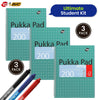 Pukka Pad 3x A4 Jotta Notebook & BIC Soft Feel Ballpoint Pens Pack of 3 Ideal for School and Office Use