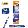 BIC Briteliner Grip Highlighters - Yellow/Blue/Green/Pink (Pack of 4) + BIC Ink Eater Permanent Eraser Pens - Blister Pack of 4 +Tipp-Ex Fluid 20ml - Pack of 1