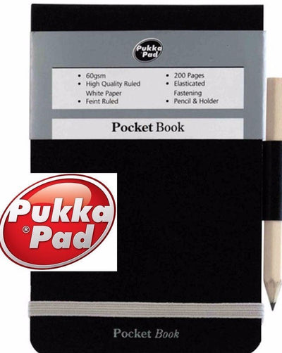 Pukka A7 Police Memo Book with Pencil and Elasticated Strap - 1 to 20 Packs