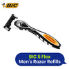 BIC Click 5 Soleil Women's Razor Refills 2 pack per pack 4 + BIC Hybrid 5 Flex Men's Shaver Refills Box of 4 Cartridges