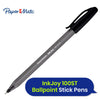 Paper Mate InkJoy 100ST Ballpoint Stick Pens, Black , Pack of 8 + BIC 4-Color Shine Ballpoint Pen 3-Count