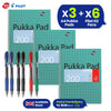 Pukka Pad 3x A4 Jotta Notebook & Pilot 6x G2 Assorted Pens Ideal for School and Office Use